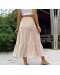 BUTTON PLEATED MIDI SKIRT